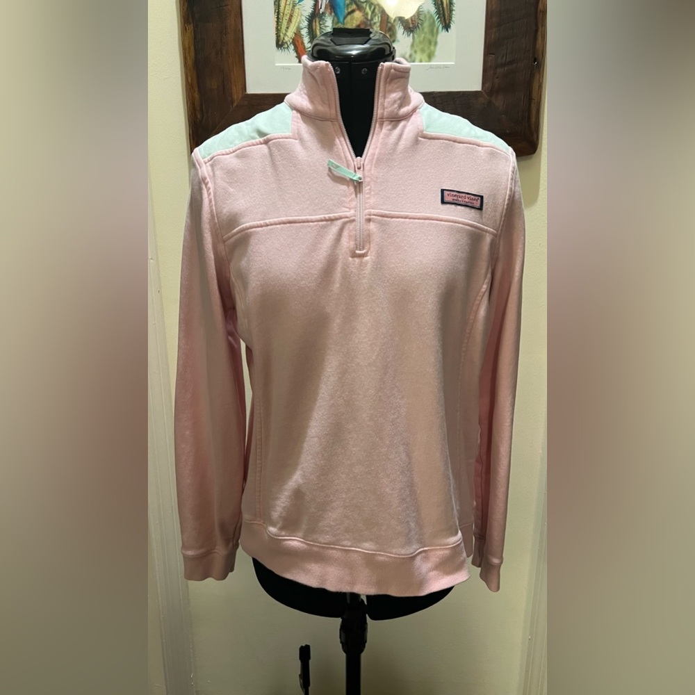 Vineyard Vines Pink Quarter-Zip Pullover